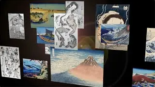 «Японские ёкаи»６．Хокусай и Куниёси