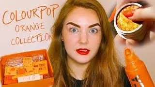 🍊 COLOURPOP ORANGE COLLECTION 🍊- swatches + full look!