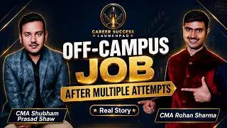 CMA Off-Campus Placement Full Journey | Dec 2024 | Real Struggles, Real Success | BMW Industries Ltd