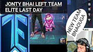Jonty Bhai Leaving Team Elite Confirm?💔 | TEAM ELITE NEW STRATEGY | Jonty leaving oranguton elite??
