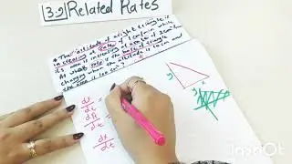 ||Related Rates#3.9 || Part1