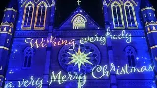 St Mary&rsquo;s Cathedral Christmas Light Sydney | 🎄🎅✝️🌟 #christmas #australia #trending  #wonderfull 