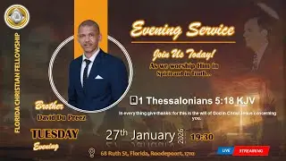 Tuesday 27th January 2026 | The anointing, your distinct advantage | Bro David Du Preez