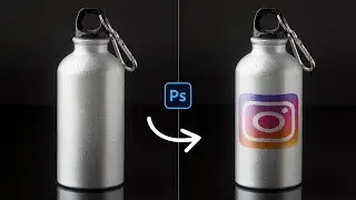 The quick way place design on the bottle in photoshop | adobe photoshop tutorials 2025