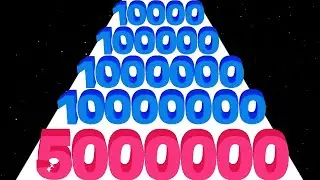 Number Rush: 2048 Challenge vs Number Run 3D - Satisfying ASMR Gameplay (Freeplay Original)