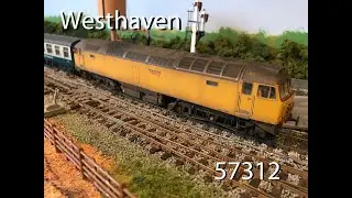 Network Rail class 57 57312 arrives in Westhaven