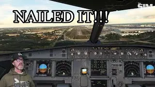 SIM CHALLENGE: FINALLY! FULL DECENT, APPROACH & LANDING!!
