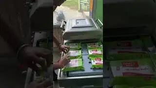 Double chamber vacuum packing machine for soya tofu