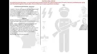 13.  Nazi Police State