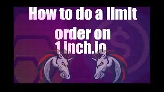 How to set up a limit order on 1 inch. io