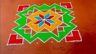 11 * 11 Dot rangoli design ll ठिपक्याची रांगोळी ll Thipkyachi Rangoli designs 🕉️