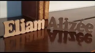 Lettres en bois d&eacute;coup&eacute;es
