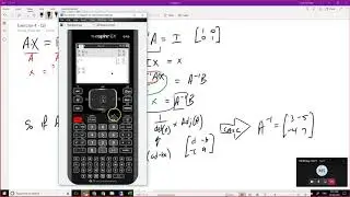Using the inverse of a 2x2 Matrix