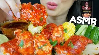 ASMR LOBSTER TAIL With Bloves Spicy Smackalicious Sauce *No Talking Eating Sounds | N.E Let's Eat