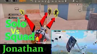 Jonathan Solo vs Squad Stream | PUBG Mobile | Solo Vs Squad Chicken Dinner