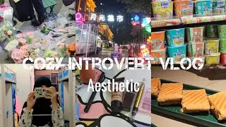 Cozy introvert vlog   🫧  life being a homebody, travel, supermarket , school life