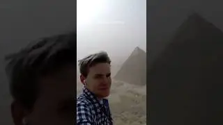 A German Tourist illegaly climbed Pyramid in Egypt