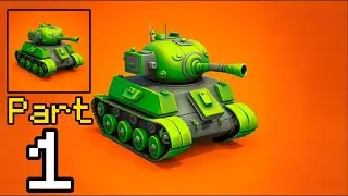 Tank Craft 3D - Gameplay Walkthrough Part 1 - Build and Battle (iOS, Android)