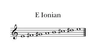 E Ionian Mode