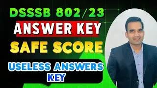 DSSSB LDC 802/23 Expected Cut off | Safe Score | Exam Level #dsssb802 #dsssbldc #dsssbsteno #dsssb