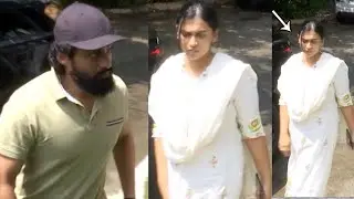 Kalyan Ram And His wife Swathi At NTR Daughter Nandamuri Uma Maheswari House | NTR