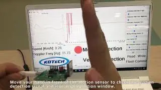 MS_RA1xM Radar motion Sensor Demo Clip