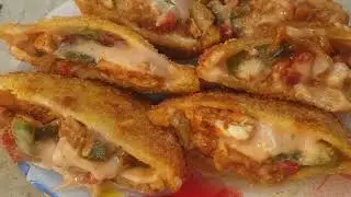 Malai Chicken bread pockets recipe|| chicken bread pockets@exploreamberkitchen