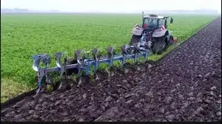 The incredible flip plow, with 16 plow blades flipping in relay, can plow 135 acres in one hour