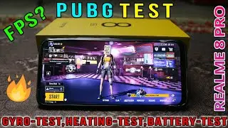 Realme 8 Pro Pubg Test | Gaming Review With Gyro Scope Testing | Realme 8 Pro PUBG Gameplay With FPS