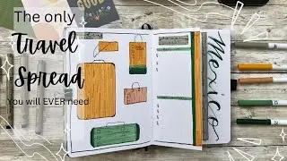 December 2022 Bullet Journal Travel Spreads Setup for Vacation or The Holidays! Happy Planning! 💜