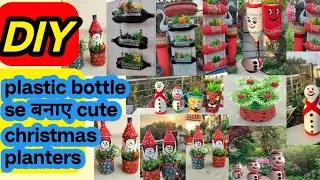 Christmas day garden decor planters ideas #diy #plater