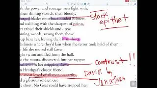 Beowulf Annotations (4)--Grendel's Mother