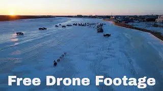 Akiak Dash Bethel Alaska Drone Footage // 45th Annual K300 Kuskowkim Sled Dog Race #sleddogs