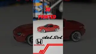 3D Printed Honda Del Sol #Hotwheels #Matel #Diecast #Custom