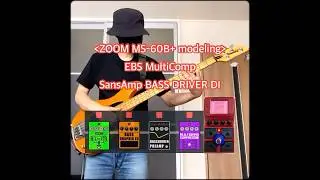 ZOOM MS-60B+/Ibanez ATK-300/SansAmp BASS DRIVER DI & EBS Multicomp sim/Slap Bass #ベーシスト #スラップベース