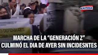 🔴🔵 The Generation Z march concluded yesterday in Lima without incident.