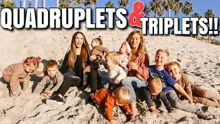 Two Moms have QUADRUPLETS & TRIPLETS and 10 kids! Day in the Life with a Multiples Pregnancy