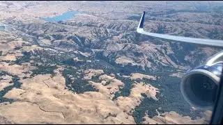 Scenic Landing at San Francisco International Airport - JetBlue A321 MINT View