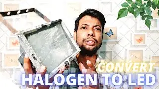 how to convert old halogen light to led light | #halogen #led #ledbulb mercury ligth to led light