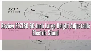 Review FEZIBO 60-Inch Large Height Adjustable Electric Standing Desk with Keyboard Tray, 60 x 24 Inc