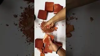 Red Dyed Gym Chalk #asmr #satisfying