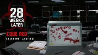 28 Weeks Later | Control Room Lockdown Ambience | Humming Lights Radio White Noise | Sleep and Study