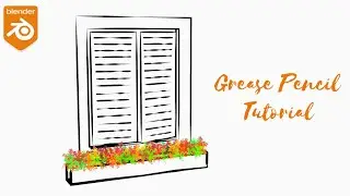 Italian Window in Blender Grease Pencil | Tutorial