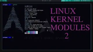 kernel modules pt2. read & write!