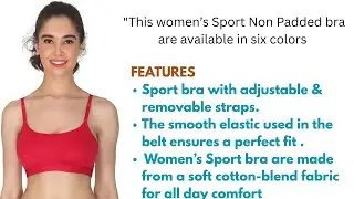 INSA INDIA women&rsquo;s & Girls Sport Bra For Women Non Padded Full Coverage