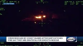 Fisherman rescued by Coast Guard after ship catches fire describes experience