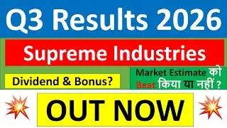 Supreme Industries q3 results 2026 |Supreme Industries results today | Supreme Industries Share News