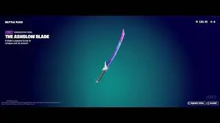 [SHOWCASE] FORTNITE BATTLE PASS REWARDS: HARVESTING TOOL THE ASHGLOW BLADE