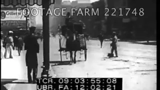 New York City Astor Hotel entrance, 1900s - 221748-11 | Footage Farm