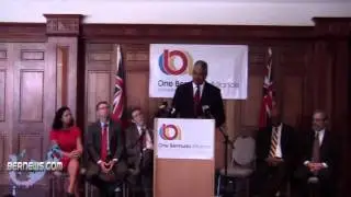 Craig Cannonier At The One Bermuda Alliance [OBA] Launch May 17 2011